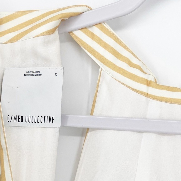 Revolve C/MEO Believe In Me Dress Honey Stripe Small - Picture 7 of 8